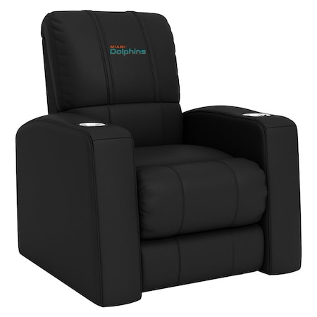 Dreamseat Home Theater Recliner with  Miami Dolphins Secondary Logo XZ418301RHTCDBLK-PSNFL20091